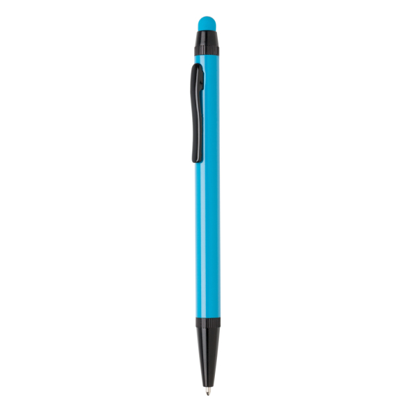 Aluminium slim stylus pen, blue