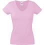 Lady-fit Valueweight V-neck T (61-398-0) Light Pink M