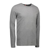 Interlock T-shirt | long-sleeved - Grey melange, S