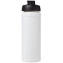 Baseline® Plus grip 750 ml sportfles met flipcapdeksel - Wit/Zwart