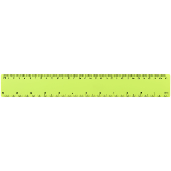 Rothko 30 cm plastic ruler - Lime