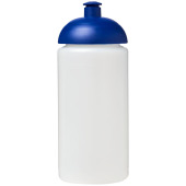 Baseline® Plus grip 500 ml sportflaska med kupollock - Transparent/Blå