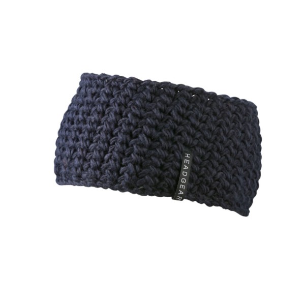 MB7947 Crocheted Headband - navy - one size