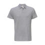 ID.001 Piqué Polo Shirt - Heather Grey - 4XL