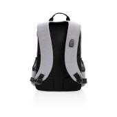Lima 15" PVC vrije laptop rugzak met RFID & USB, grijs