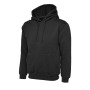 Ladies Deluxe Hooded Sweatshirt - XS - Black