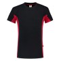 T-shirt Bicolor Borstzak 102002 Navy-Red S