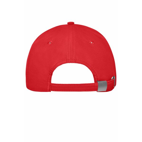 MB6235 6 Panel Workwear Cap - COLOR - - red - one size