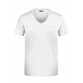 Men's-T Pocket - white - XXL