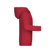 Children's Zip Hoody - carmine-red-melange - XL