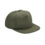 Organic Cotton Unstructured 5 Panel Cap - Olive Green - One Size