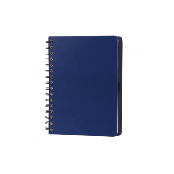 Spiraal notitieboek met gerecycled papier A5 - Donker Blauw