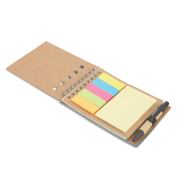 MULTIBOOK - Notebook with pen sticky notes