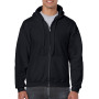 Gildan Sweater Hooded Full Zip HeavyBlend for him 426 black XXL