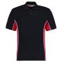 Track Poly/Cotton Piqué Polo Shirt, Navy/Red, 3XL, Kustom Kit