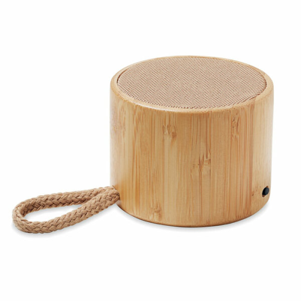COOL - Round bamboo wireless speaker