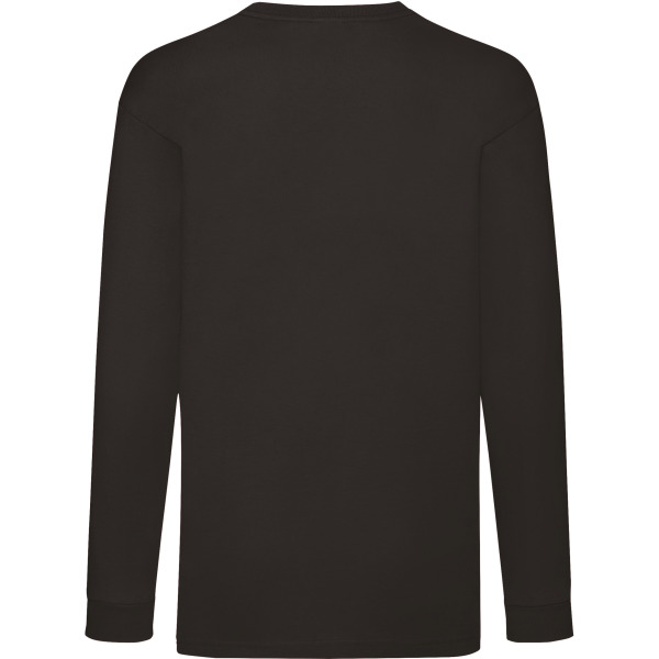 Kids Valueweight Long Sleeve T (61-007-0) Black 12/13 ans