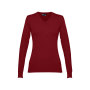 THC MILAN WOMEN. V-neck pullover for women in cotton and polyamide