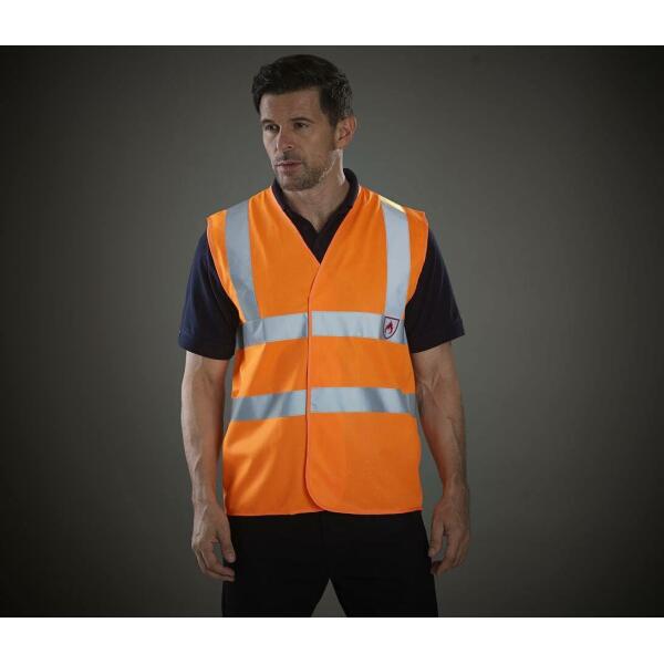 HI-VIS FLAME RETARDANT SLEEVELESS WAISTCOAT