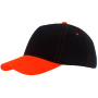 5-panel baseballcap SPORTSMAN - oranje, zwart