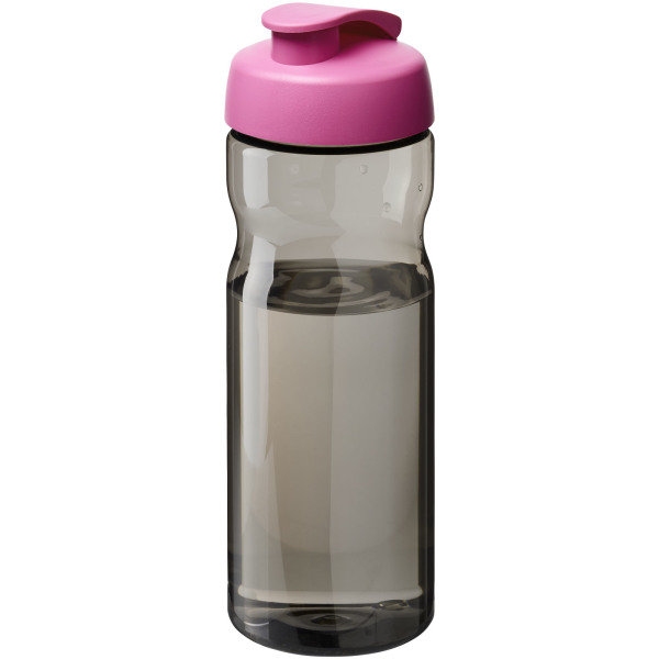 H2O Active® Eco Base 650 ml flip lid sport bottle - Charcoal/Magenta