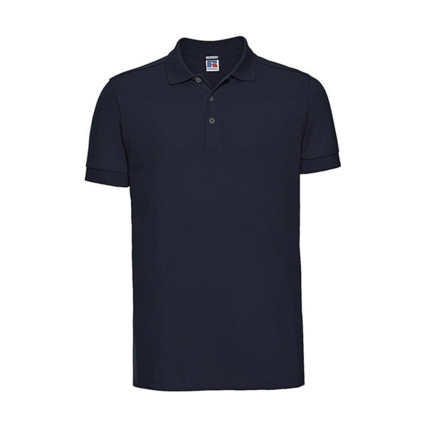 Men's Fitted Stretch Polo - French Navy - M