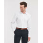 Men's LS Herringbone Shirt - White - S