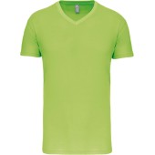 Heren-t-shirt BIO150 V-hals Lime 3XL