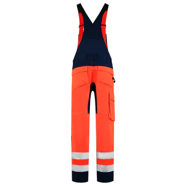 Amerikaanse Overall High Vis Bicolor 753005 Fluor Red-Ink 42