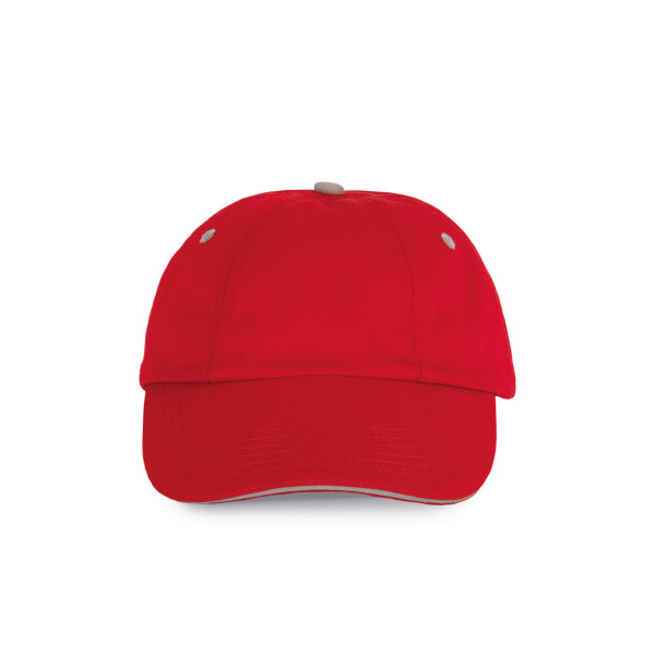 Top - 6-Panel-Kappe Red / Grey One Size