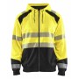 Hooded sweatshirt met rits High Vis