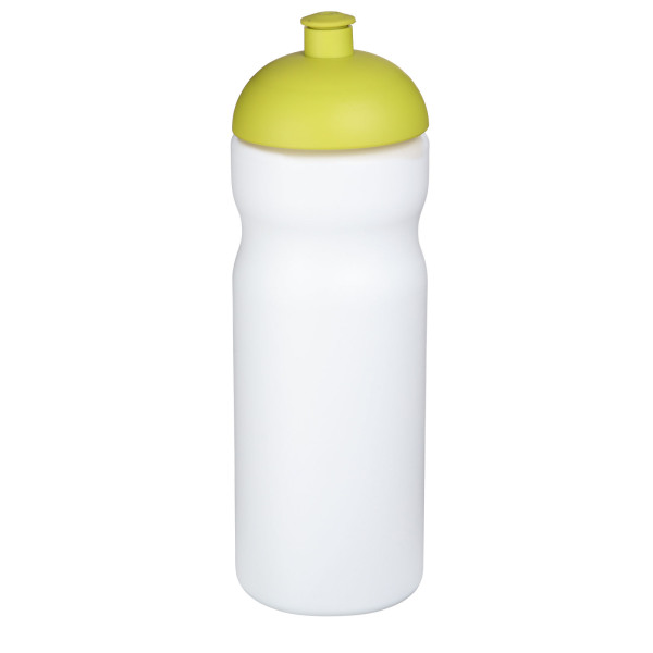 Baseline® Plus 650 ml sportfles met koepeldeksel - Wit/Lime