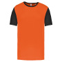 Tweekleurige jersey met korte mouwen voor kinderen Orange / Black 4/6 jaar