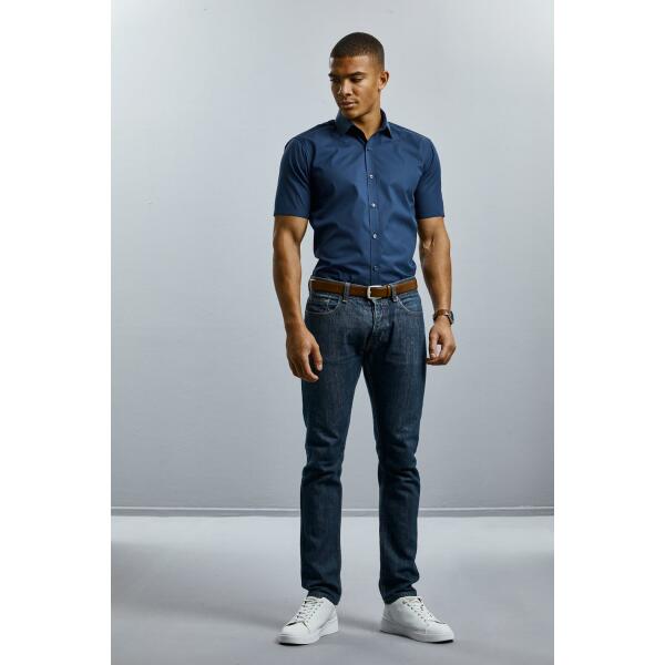 Russell Men SS Fitted Ultimate Stretch Shirt