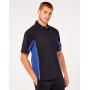 Classic Fit Track Polo - Black/Red/White - 3XL