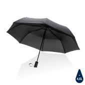 21" Impact AWARE™ RPET 190T mini auto open umbrella, black