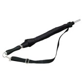 Falcone - Paraplu met schouderband - Handopening -  100 cm - Zwart