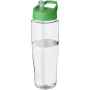 H2O Active® Tempo 700 ml sportfles met fliptuitdeksel - Transparant/Groen