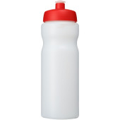 Baseline® Plus 650 ml sportflaska - Röd/Transparent vit