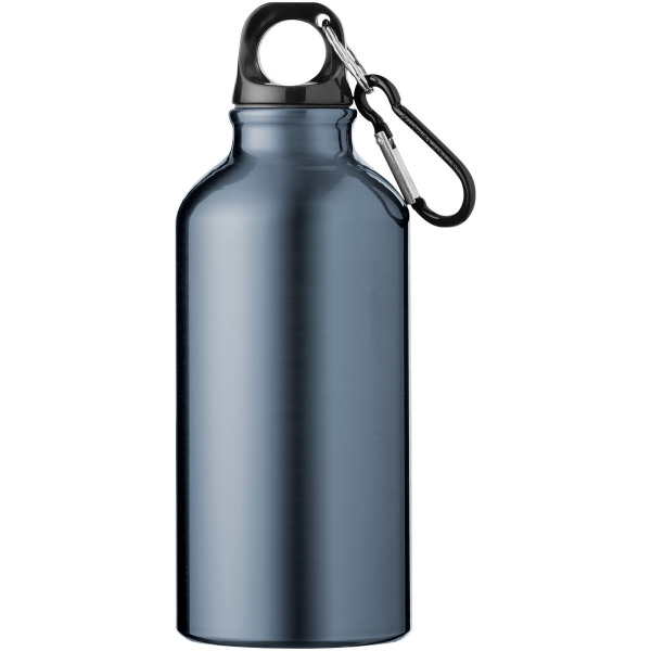 Oregon 400 ml water bottle with carabiner - Gun metal