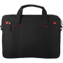 Vancouver 15.4" laptop bag 6L - Solid black/Red