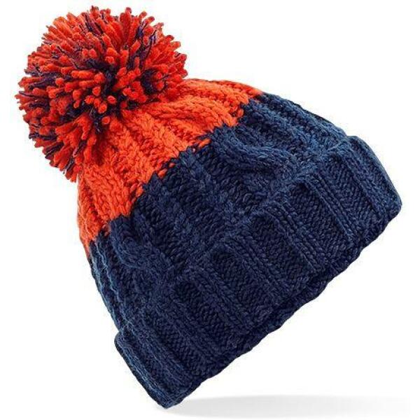 Apres Beanie, Oxford Navy/Fire Red, ONE, Beechfield