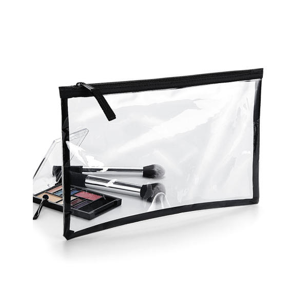 Clear Grab Pouch - Clear/Black - One Size