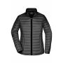 Ladies' Quilted Down Jacket - black/black - S