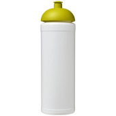 Baseline® Plus grip 750 ml sportflaska med kupollock - Vit/Limegrön