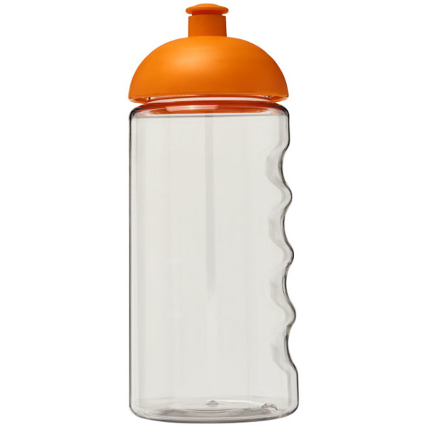 H2O Active® Bop 500 ml bidon met koepeldeksel - Transparant/Oranje
