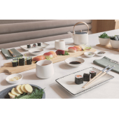 Ukiyo Aware™ 180gr recycled katoenen tafelkleed 250x140cm, gebroken wit