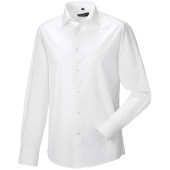 Men's Long Sleeve Easy Care Fitted Shirt White L