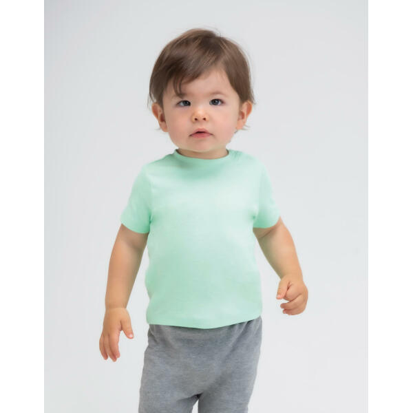 Baby T-Shirt - Charcoal Grey Melange Organic - 3-6