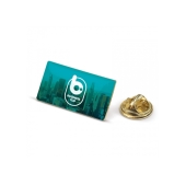 Badge metalen pin 26x14mm - Goud satijn